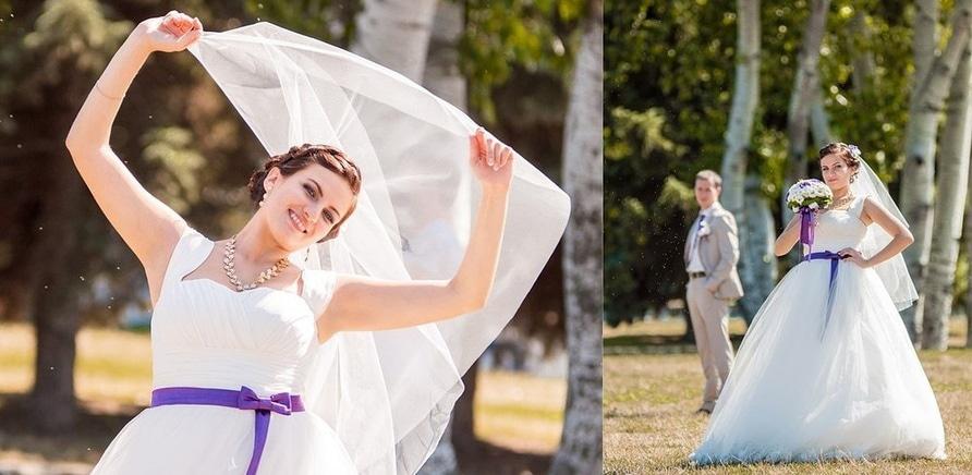 Фото 3 - Кольорові елементи на весільних сукнях замовляють ті, хто планує весілля в певній кольоровій гамі, фото GraceStudio