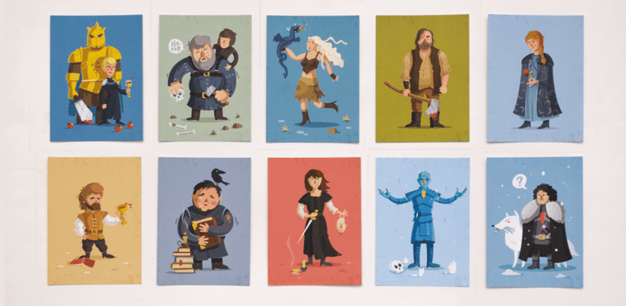 'Герои 'Игры престолов' появились на открытках черкасских дизайнеров'