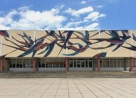 Статья 'На черкасской школе появился мурал португальского художника'