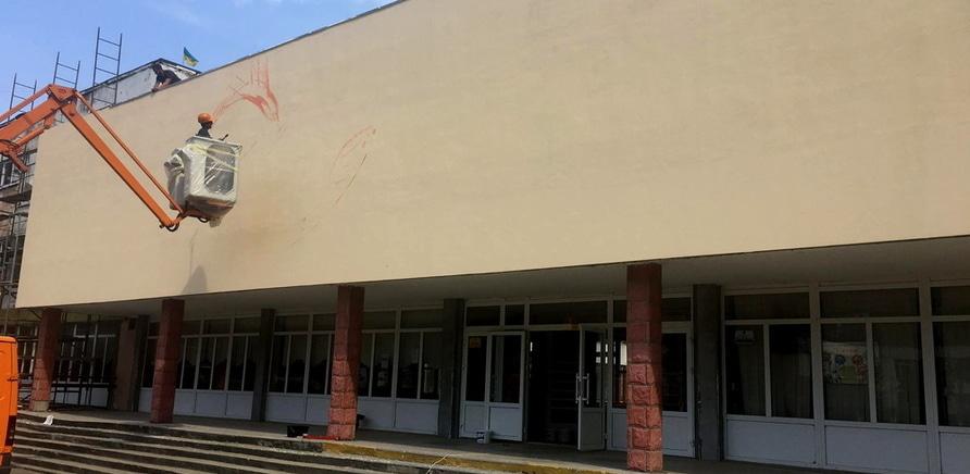 Фото 2 - На черкасской школе появился мурал португальского художника
