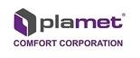 Логотип PLAMET, виробництво металопластикових вікон та металевих дверей