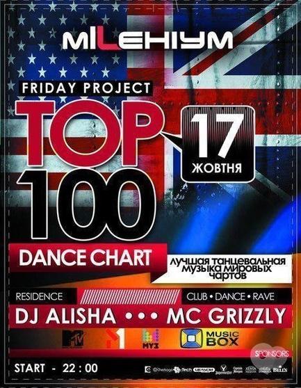 Вечірка - TOP 100 Dance chart у Millenium