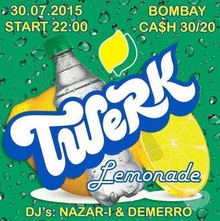 Вечеринка - BASS по четвергам 'Twerk lemonade' в BOMBAY club 