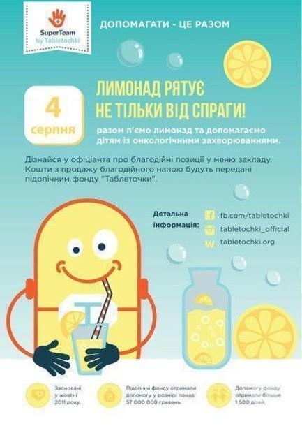 Для детей - Благотворительная акция 'День Лимонада'
