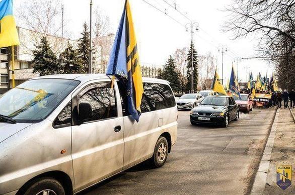 Спорт, отдых - Автопробег ко Дню Государственного Флага Украины