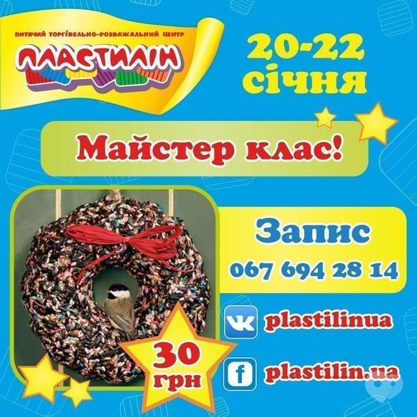 Для детей - Мастер-класс по изготовлению кормушек в ДТРЦ 'Пластилин'