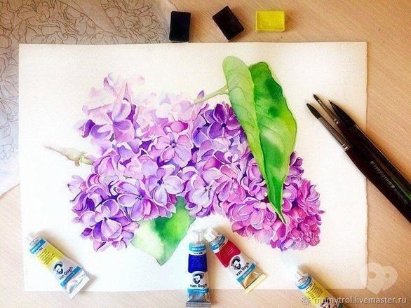 Обучение - Мастер-класс по ботанической иллюстрации 'Сирень' - фото Обучение - Мастер-класс по ботанической иллюстрации 'Сирень'