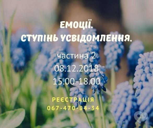 Навчання - Семінар 'Емоції. Ступінь усвідомлення. Частина 2'