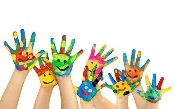 Для детей - Мастер-класс рисования пальчиками 'Петриковская роспись для малышей'