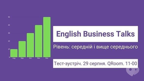 Навчання - English Business Talks. Тест-зустріч.