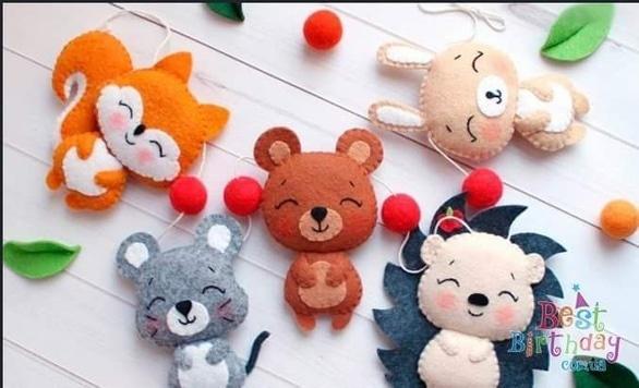 Навчання - Майстер-клас у вихідний 'М'які звірятка з фетру'