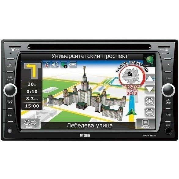 Автомир, магазин автотоваров, сто - 2-DIN DVD Монитор Mystery MDD-6280NV (без карт)
