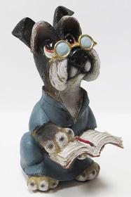 Новый год 
2022 - Фигурка 'Собака в очках, с книгой'