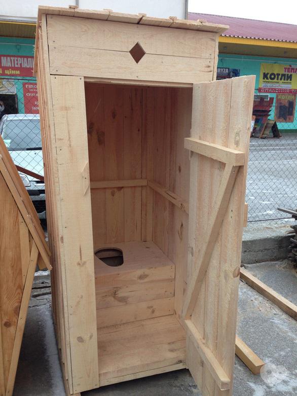 Макс-Буд, магазин-склад пиломатериалов и стройматериалов - Туалет деревянный эконом с сиденьем
