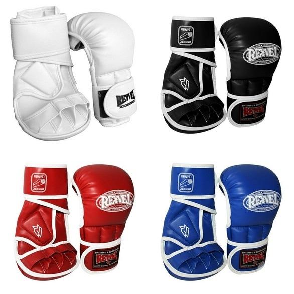 MMA Achilles, бойцовский клуб, боевое самбо, панкратион - Перчатки с открытими пальцами Reyvel