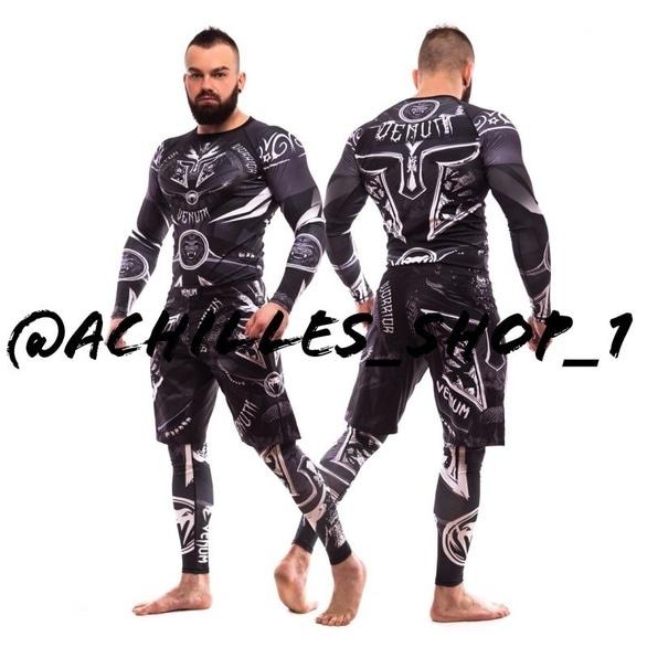 MMA Achilles, бойцовский клуб, боевое самбо, панкратион - Компрессионный комплект VENUM GLADIATOR 3.0 (длинный рукав)