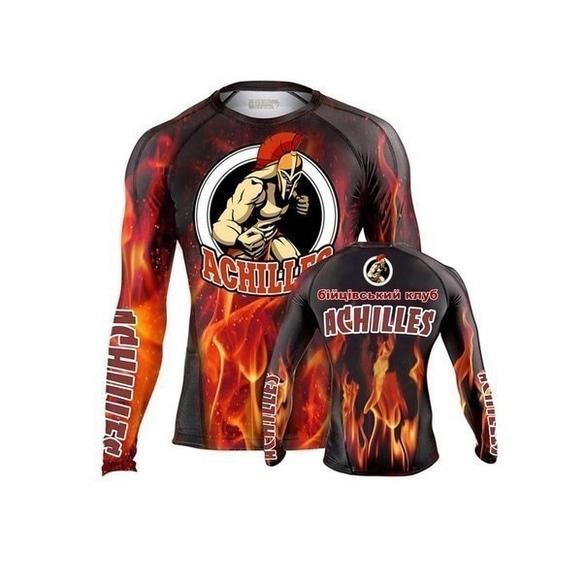 MMA Achilles, бойцовский клуб, боевое самбо, панкратион - Фирменный рашгард Achilles