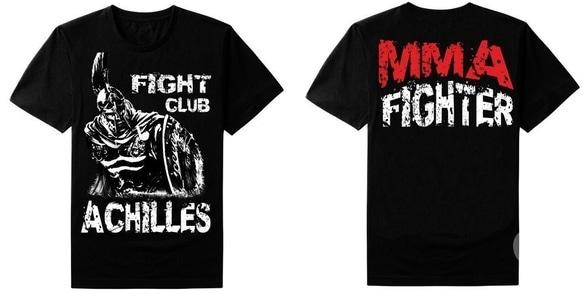 Фото-1 MMA Achilles, бойцовский клуб, боевое самбо, панкратион - Фирменная футболка Achilles