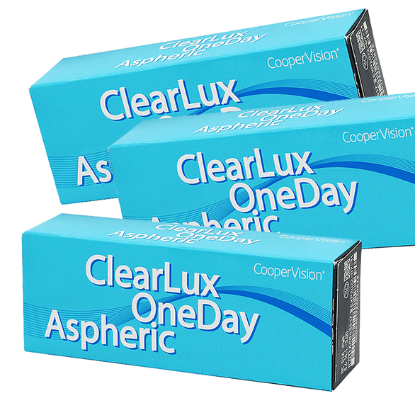 Зір, салон оптики - ClearLux OneDay Aspheric (3 упаковки по 30 шт.)