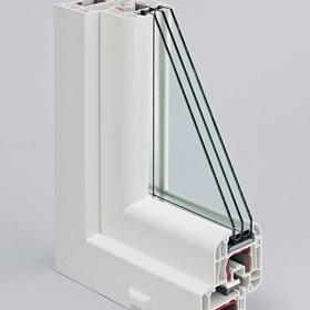 Вікно 3-стулкове. Профіль REHAU EuroD70. Склопакет 4/10/4/10/4і, колір: білий