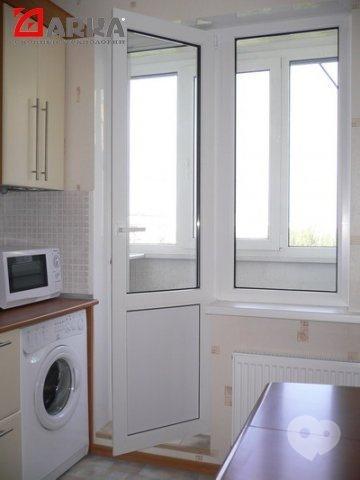 ТОВ Арка-плюс, окна, двери и фасады - Балконный блок. Профиль REHAU EuroD60. Стеклопакет 4/10/4/10/4і, цвет: белый