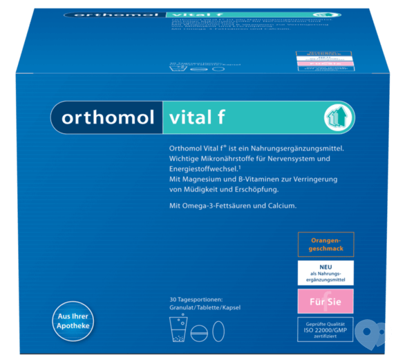 Лікар Здоров'я, центр семейной медицины - Витамины Orthomol Vital F