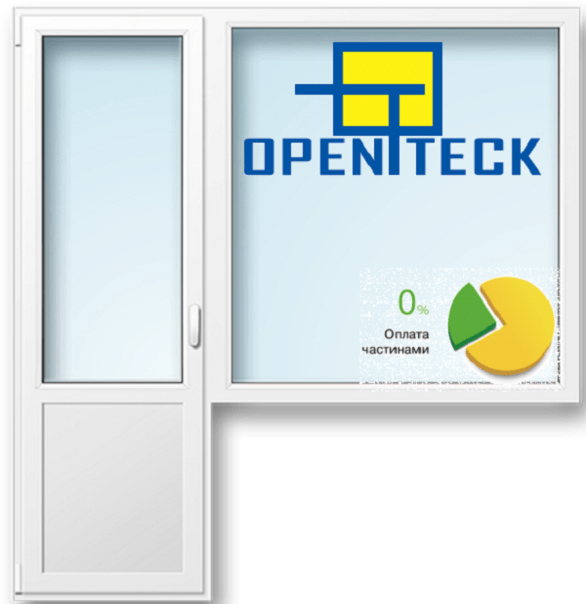 Фото-1 Вікна Дар, магазин-салон - Балконний блок OPEN ELITE 2000х2100