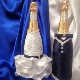 Весілля - Весільне шампанське,  шампанське на стіл молодих (пара)