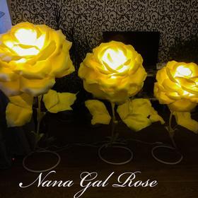 Весілля - Трояндочки-світильники 40 см, квіти з <br>ізолону
