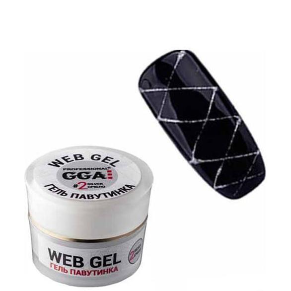 Колорит-нейл, інтернет-магазин - Гель – павутинка №2 срібло ,5 мл c708-2 GGA