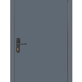 Двери Технические 2 листа металла серые