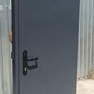 Двери Технические 2 листа металла серые