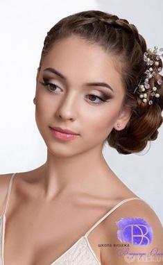 Школа-студия визажа Владычук Ольги - Пробный свадебный макияж