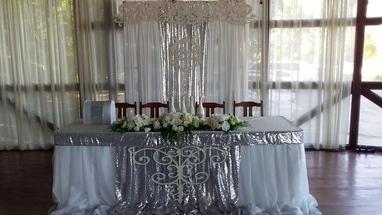 OROVI, Оформление и организация праздников - Оформление серебряной свадьбы, оформление свадьбы в серебряном расцветке