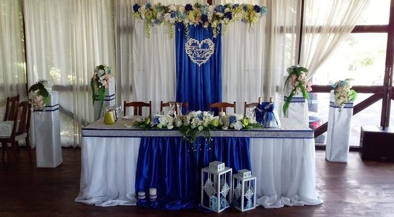 Фото 1 - OROVI, Оформление и организация праздников - Оформление свадьбы в синем цвете, оформление синей свадьбы