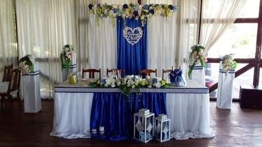 OROVI, Оформление и организация праздников - Оформление свадьбы в синем цвете, оформление синей свадьбы