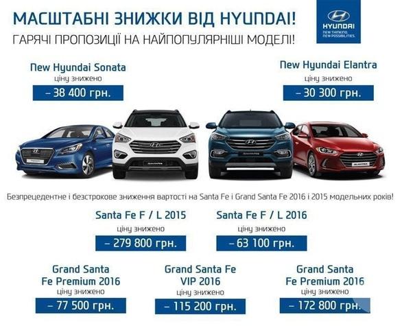 Акція – Гарячі пропозиції на найпопулярніші моделі HYUNDAI в "Богдан-Авто"